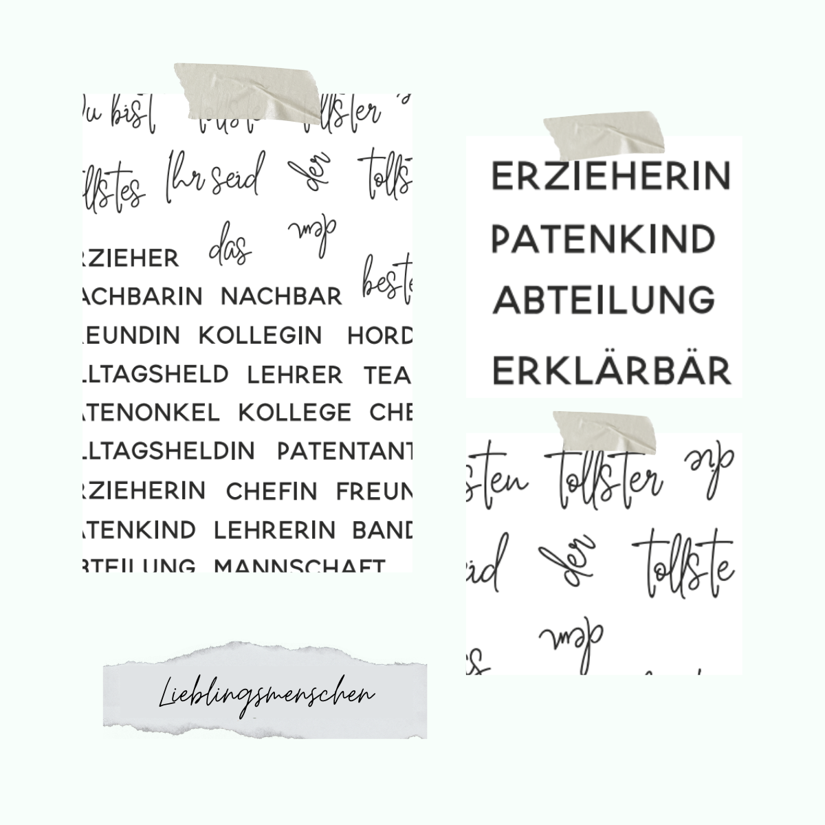 Stamp set - Lieblingsmenschen