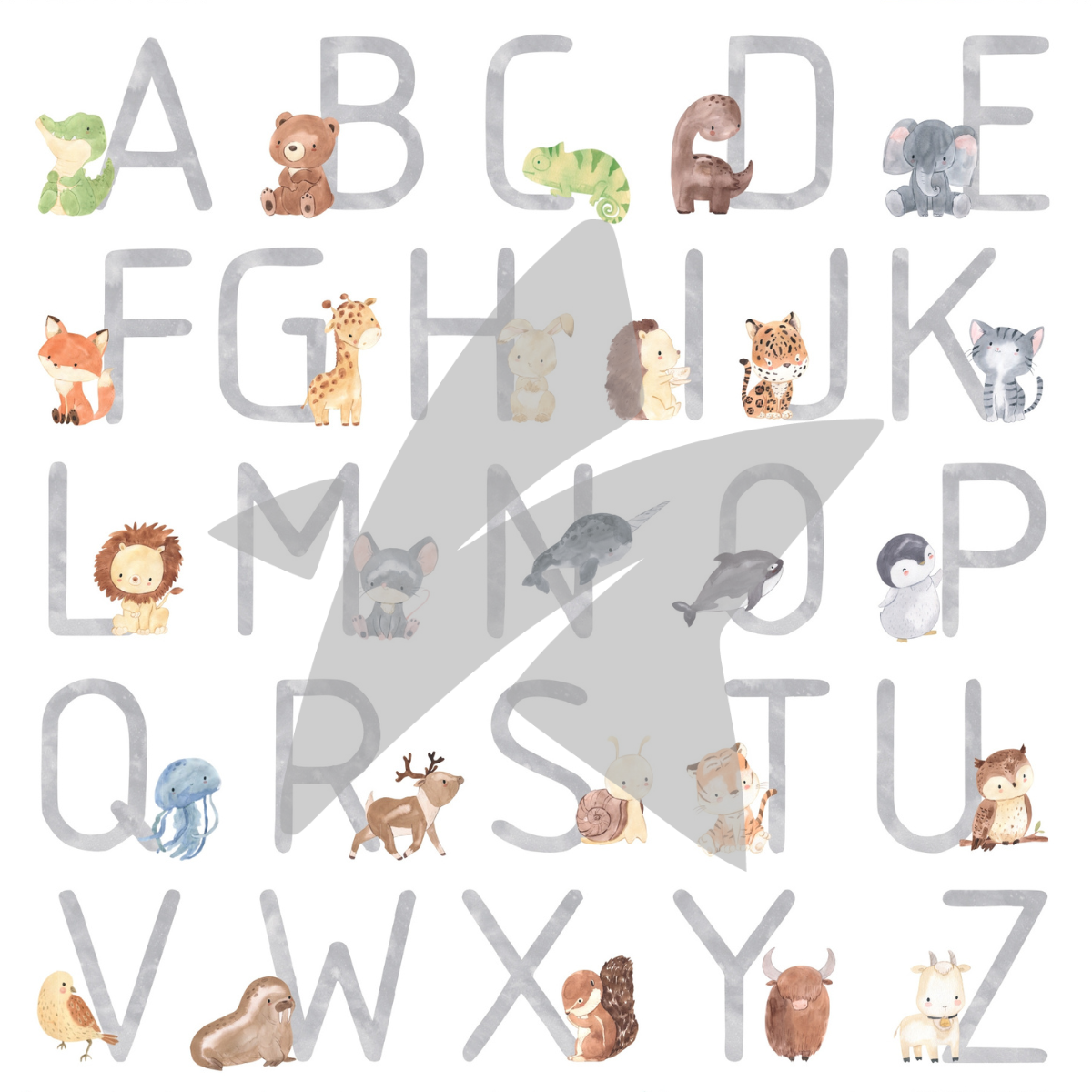 Designpapier - Baby Alphabet