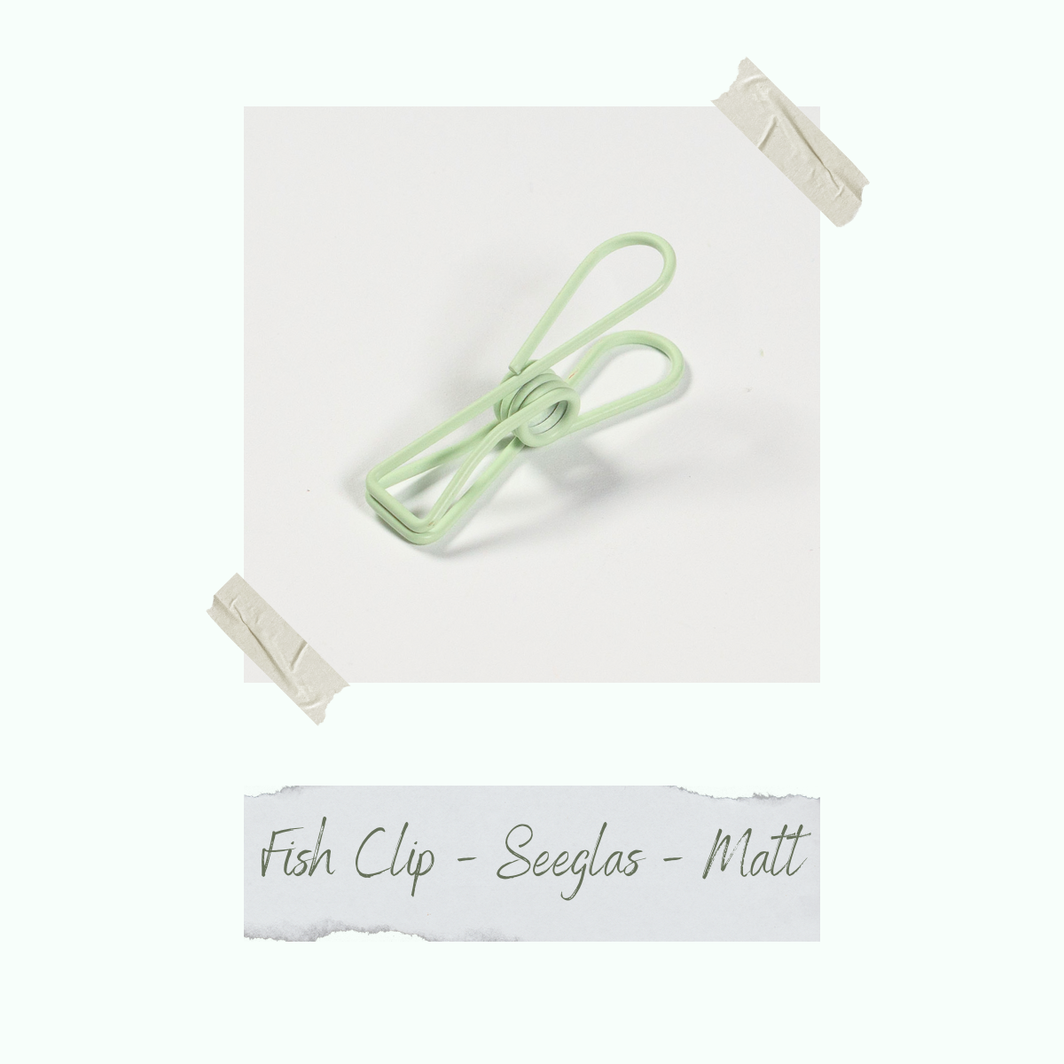 Fish Clip - Seeglas - 0,8 x 3,2 cm