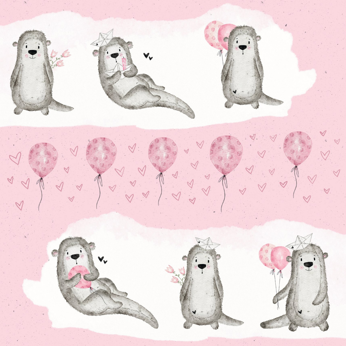 Design paper - Designline - Otterliebe - Rosa