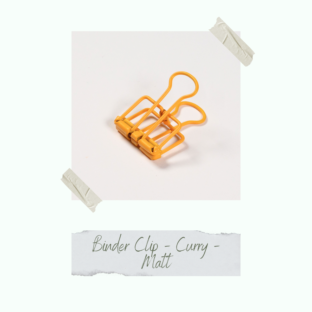 Binder Clip - Curry - 2,0 x 4,0 cm