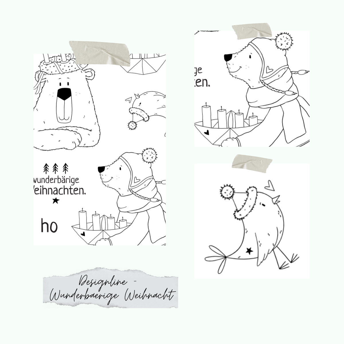 Stamp set - Designline - Wunderbärige Weihnacht