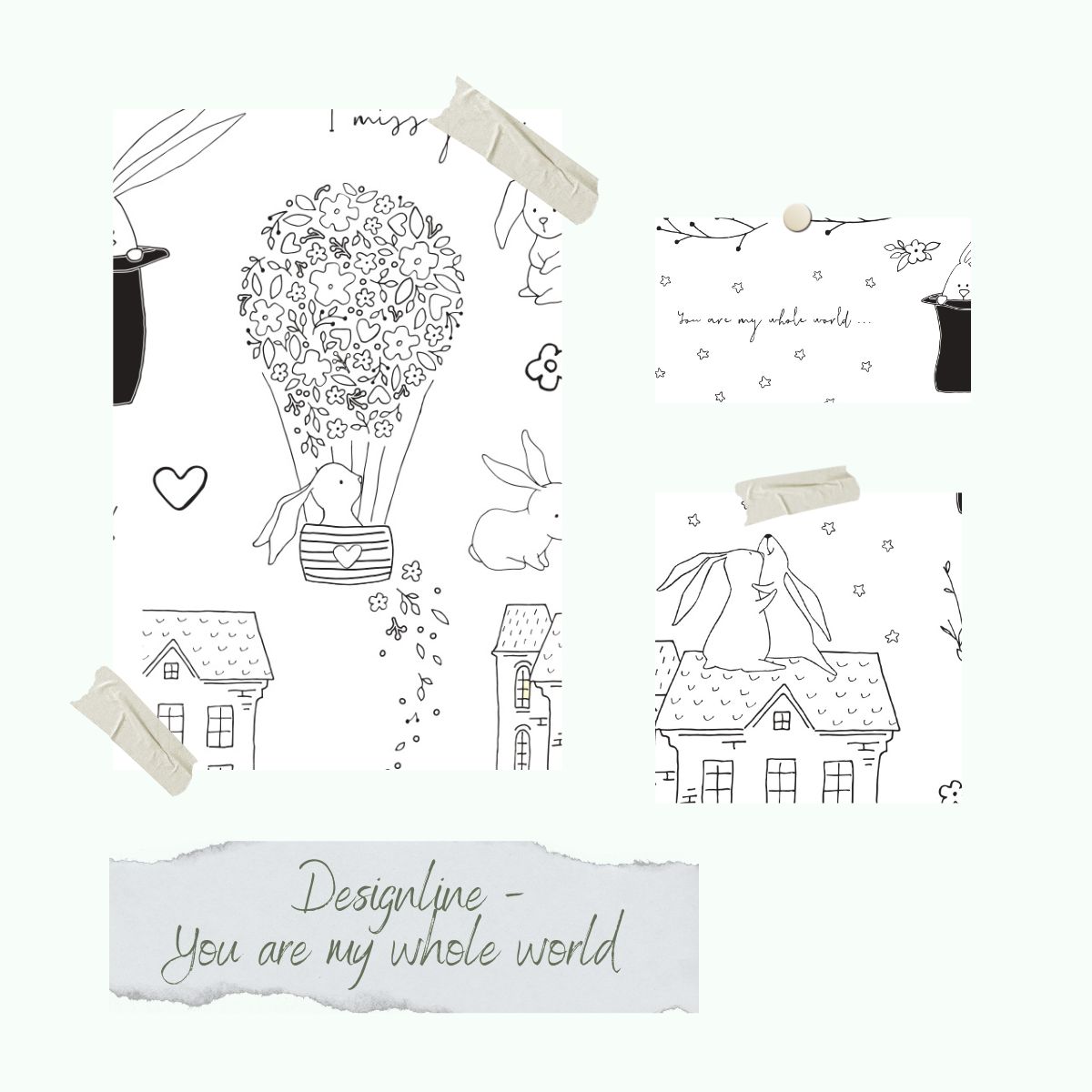 Stamp set - Designline - You are my whole world