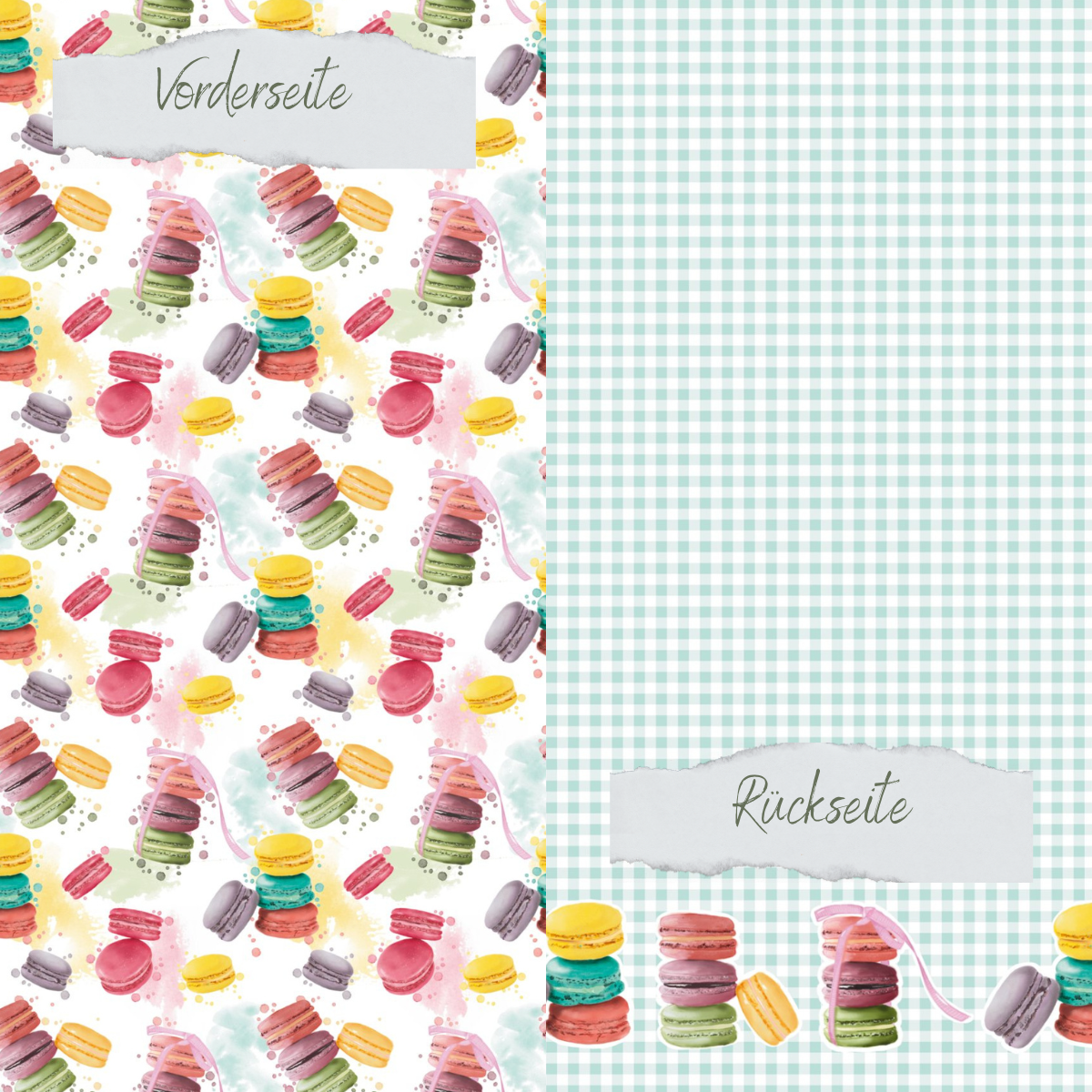 Design paper - Designline - Sweet Macarons - Double printed