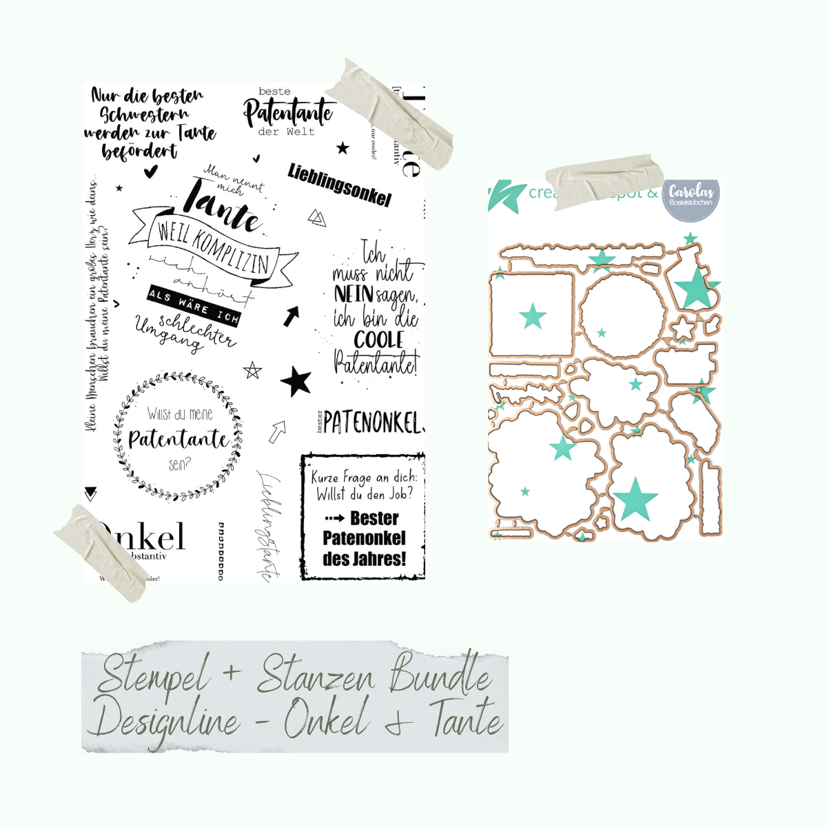 Bundle - Designline - Onkel und Tante Stempelset & Stanzen