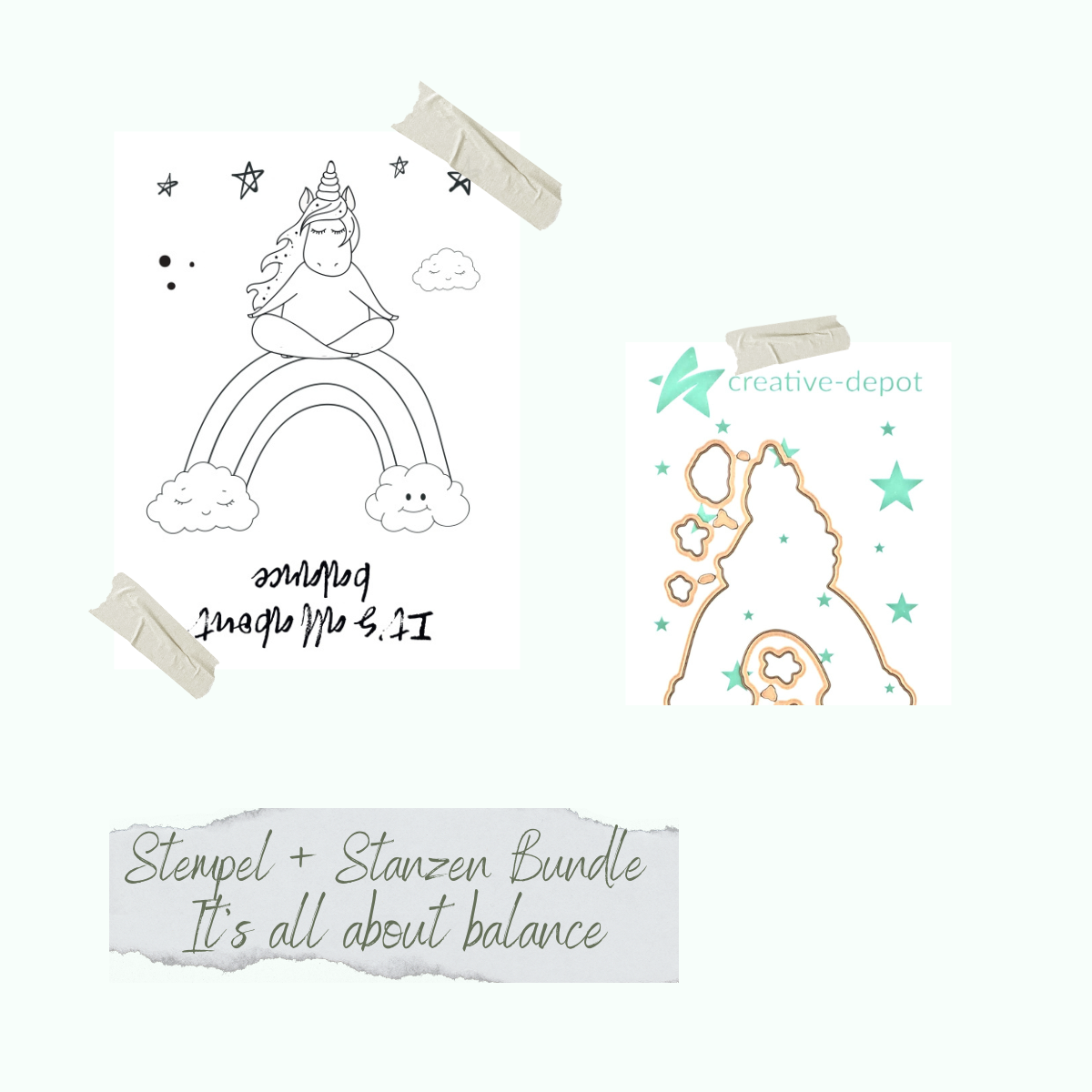 Bundle - It's all about balance - Stempelset & Stanzen