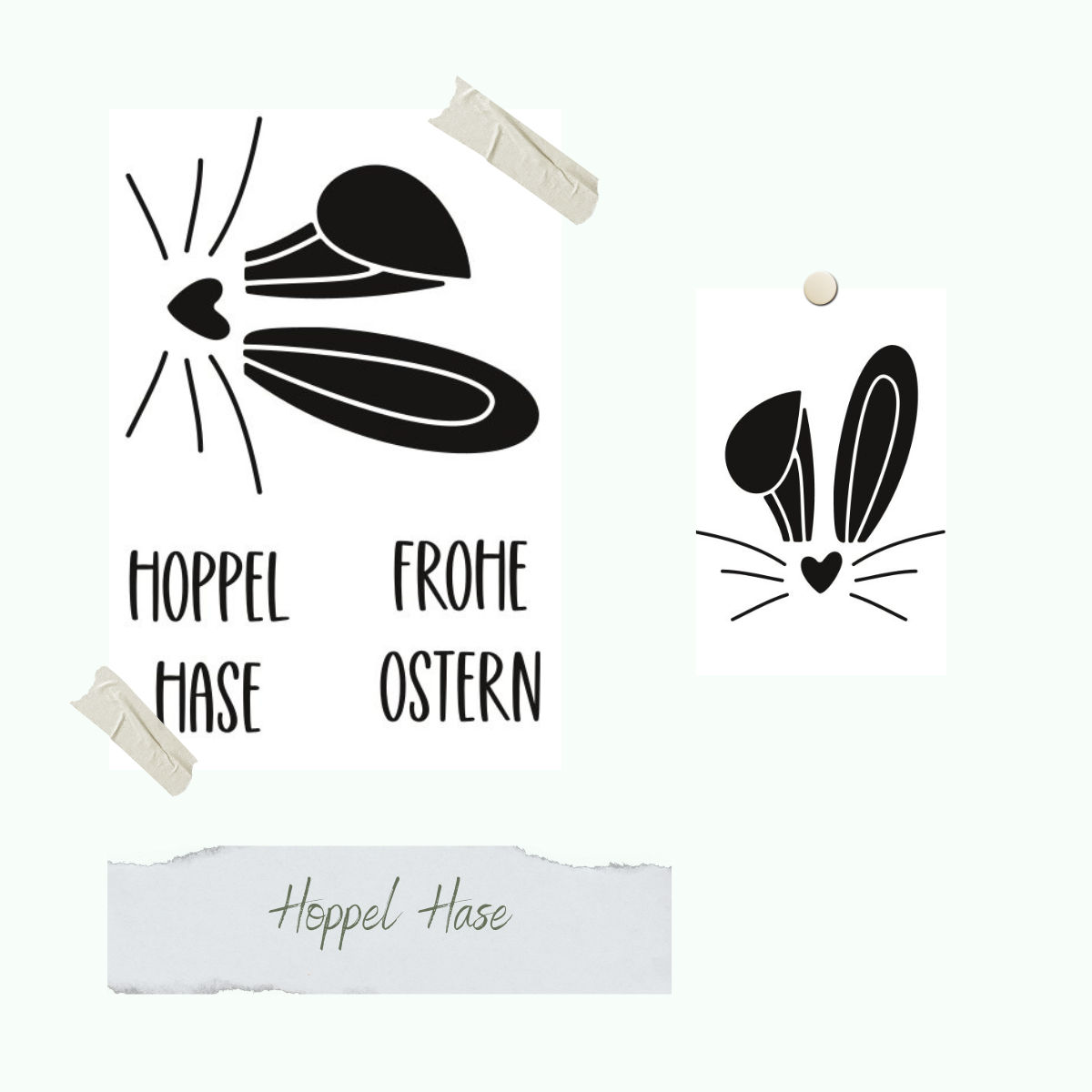 Stempelset - Hoppel Hase