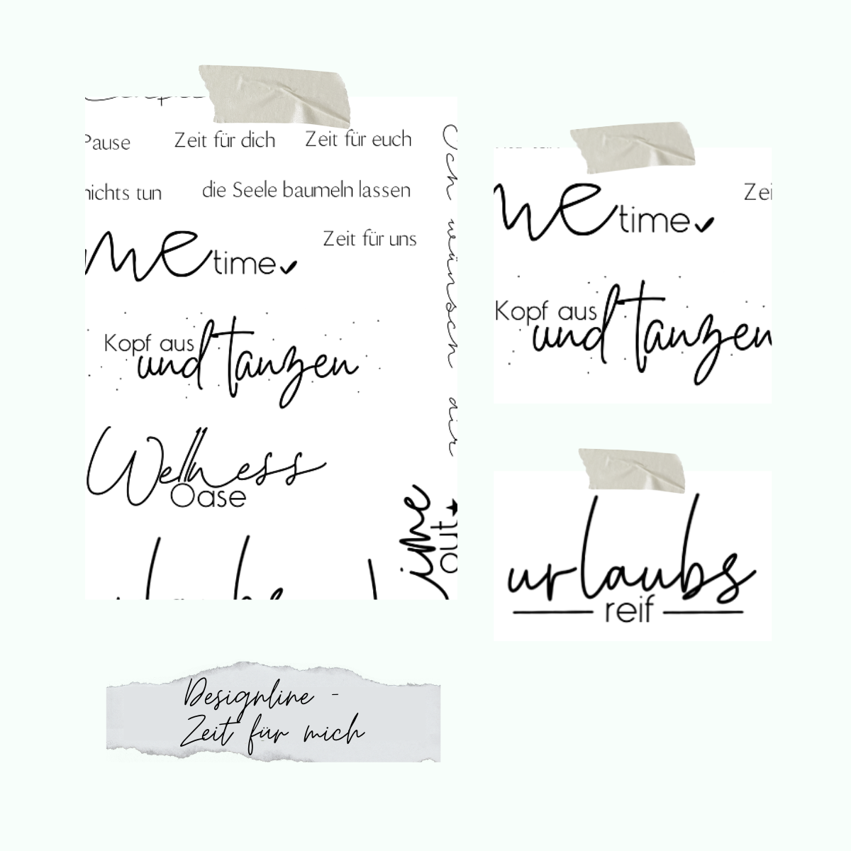 Stamp set - Designline - Zeit für mich