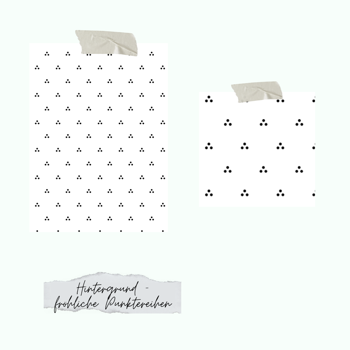 Stamp set - Background - cheerful rows of dots - Only while stocks last