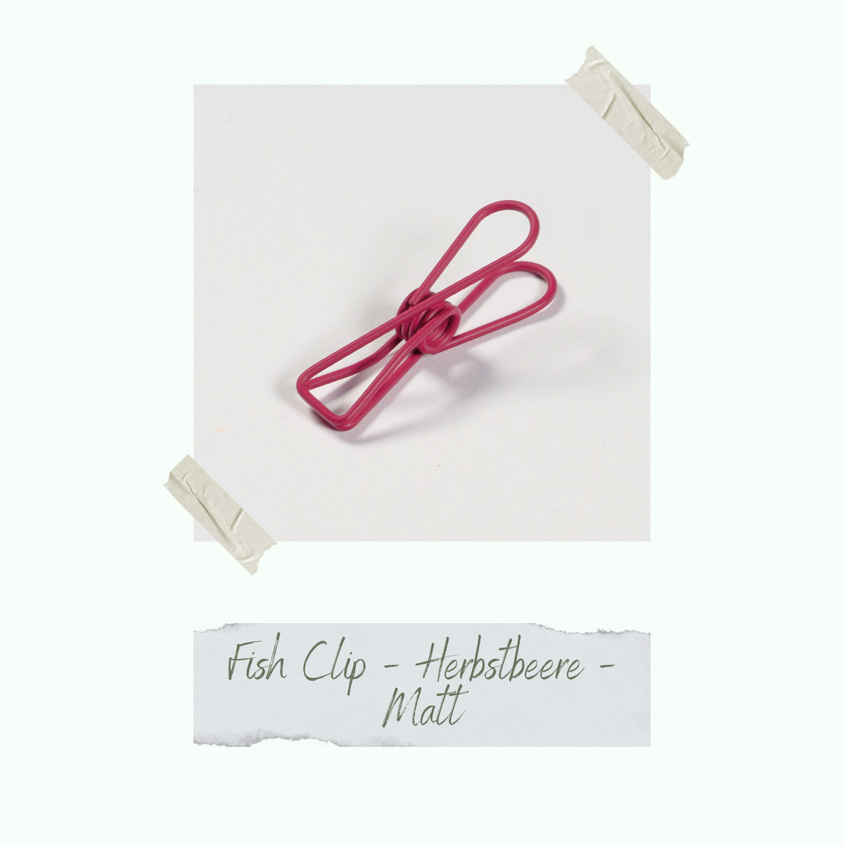 Fish Clip - Herbstbeere - 0,8 x 3,2 cm