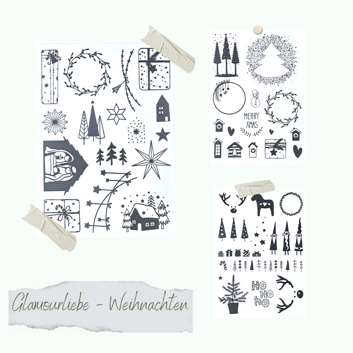 Glamourliebe - Weihnachten - A5 - 3 sheets