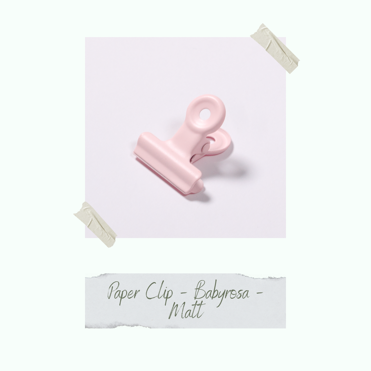 Paper Clip - Babyrosa - 2,5 x 2,2 cm