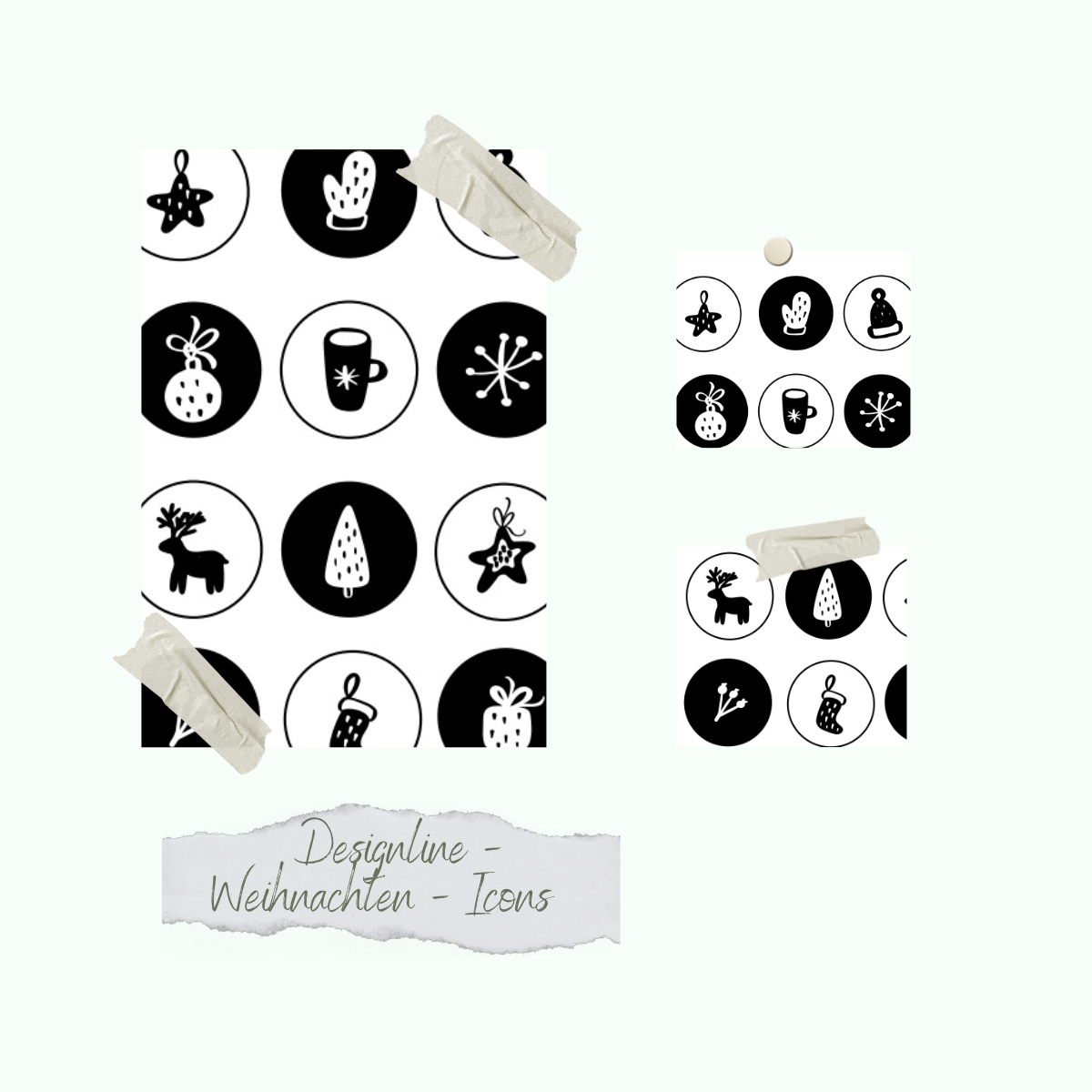 Set de tampons - Designline - Weihnachten - Icons