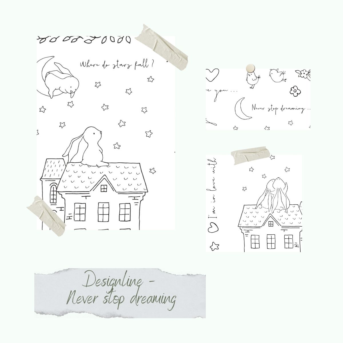 Stamp set - Designline - Never stop dreaming