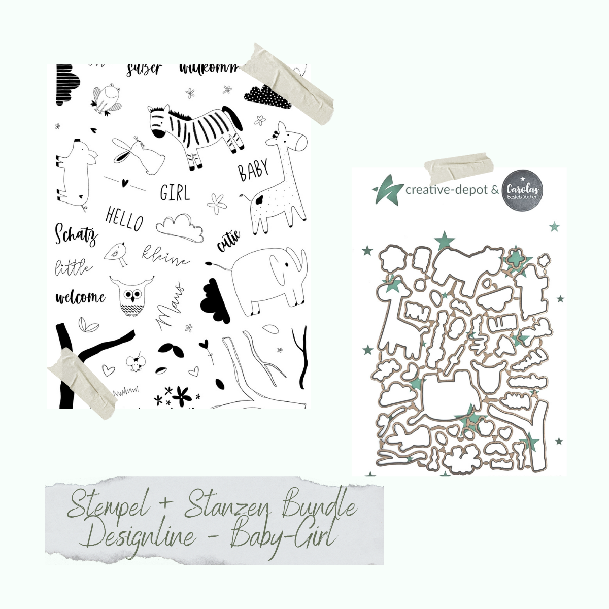 Bundle - Designline - Baby-Girl - Stempelset & Stanzen