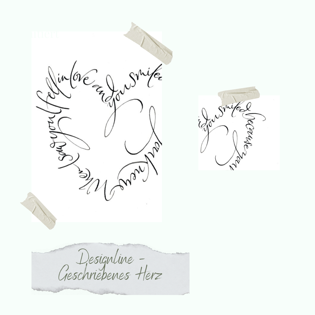 Stamp set - Designline - Geschriebenes Herz