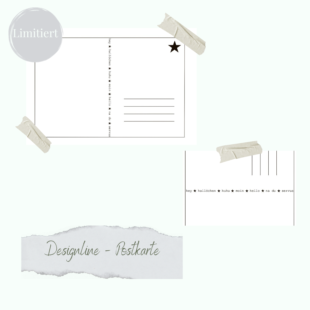 Stempelset - Designline - Postkarte