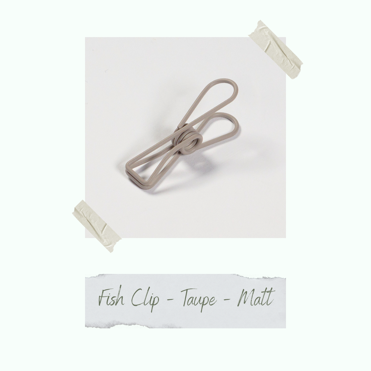 Fish Clip - Taupe - 0,8 x 3,2 cm