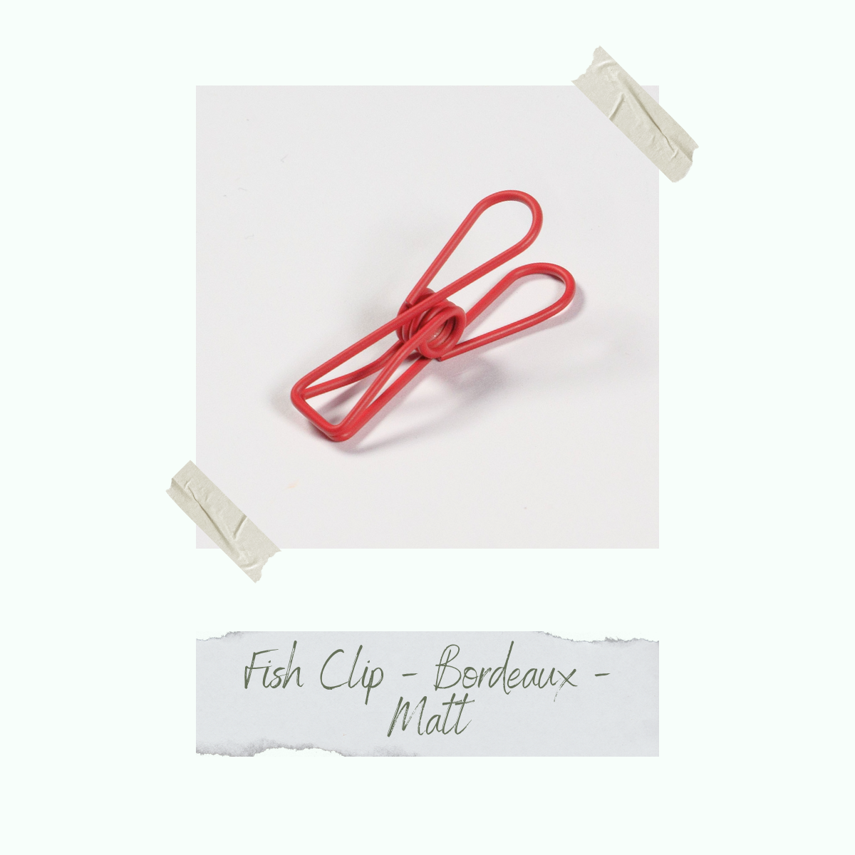 Fish Clip - Bordeaux - 0,8 x 3,2 cm