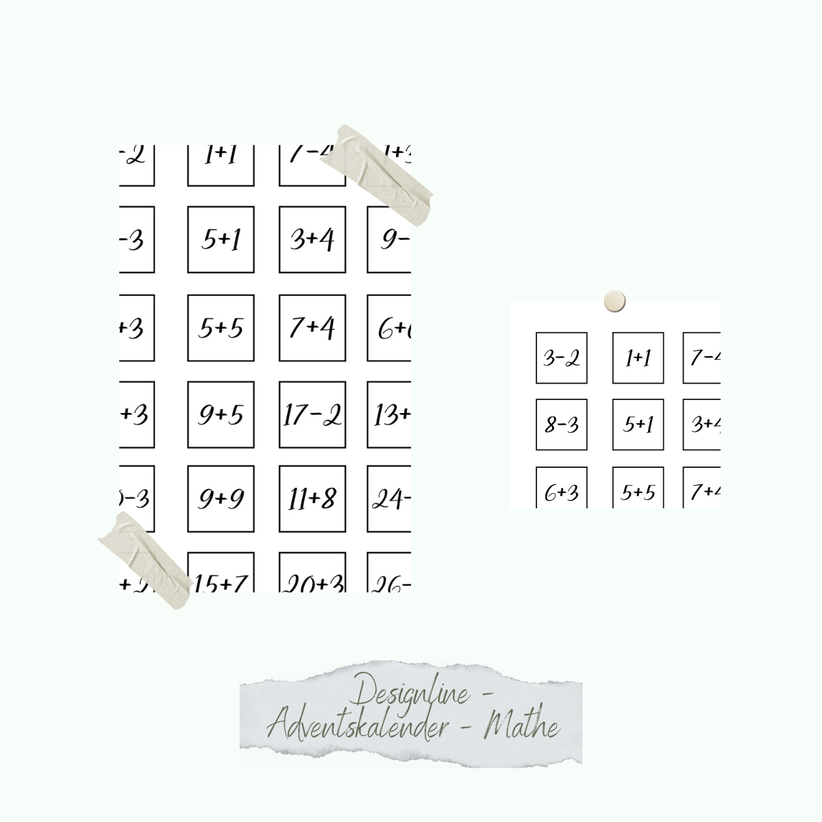 Stamp set - Designline - Adventskalender - Mathe