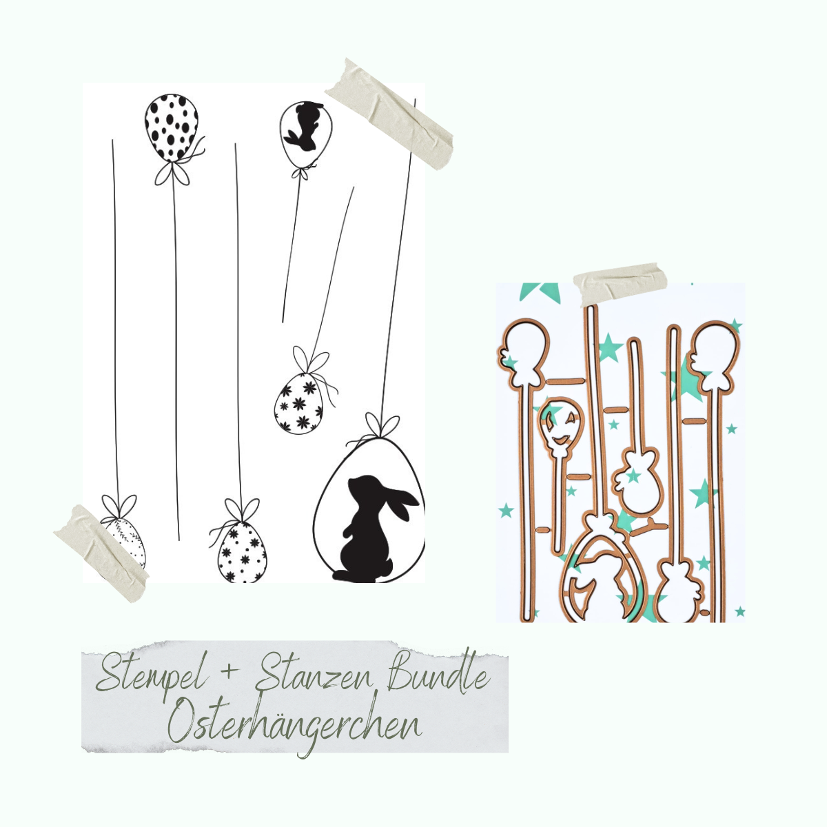 Bundle - Osterhängerchen - stamp set & punch