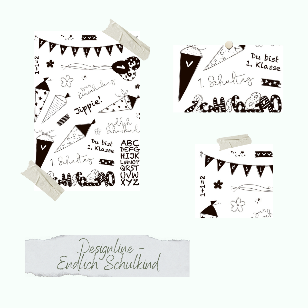 Stamp set - Designline - Endlich Schulkind