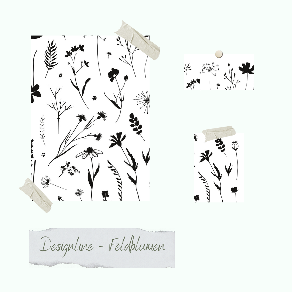 Set de tampons - Designline - Feldblumen