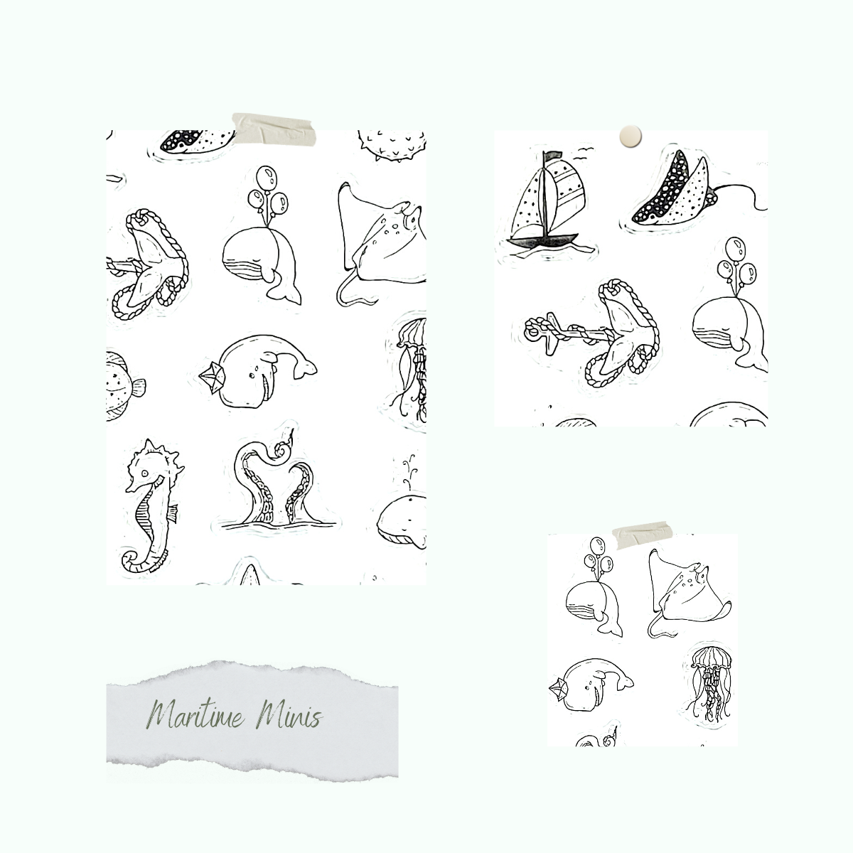 Stamp set - Maritime Minis