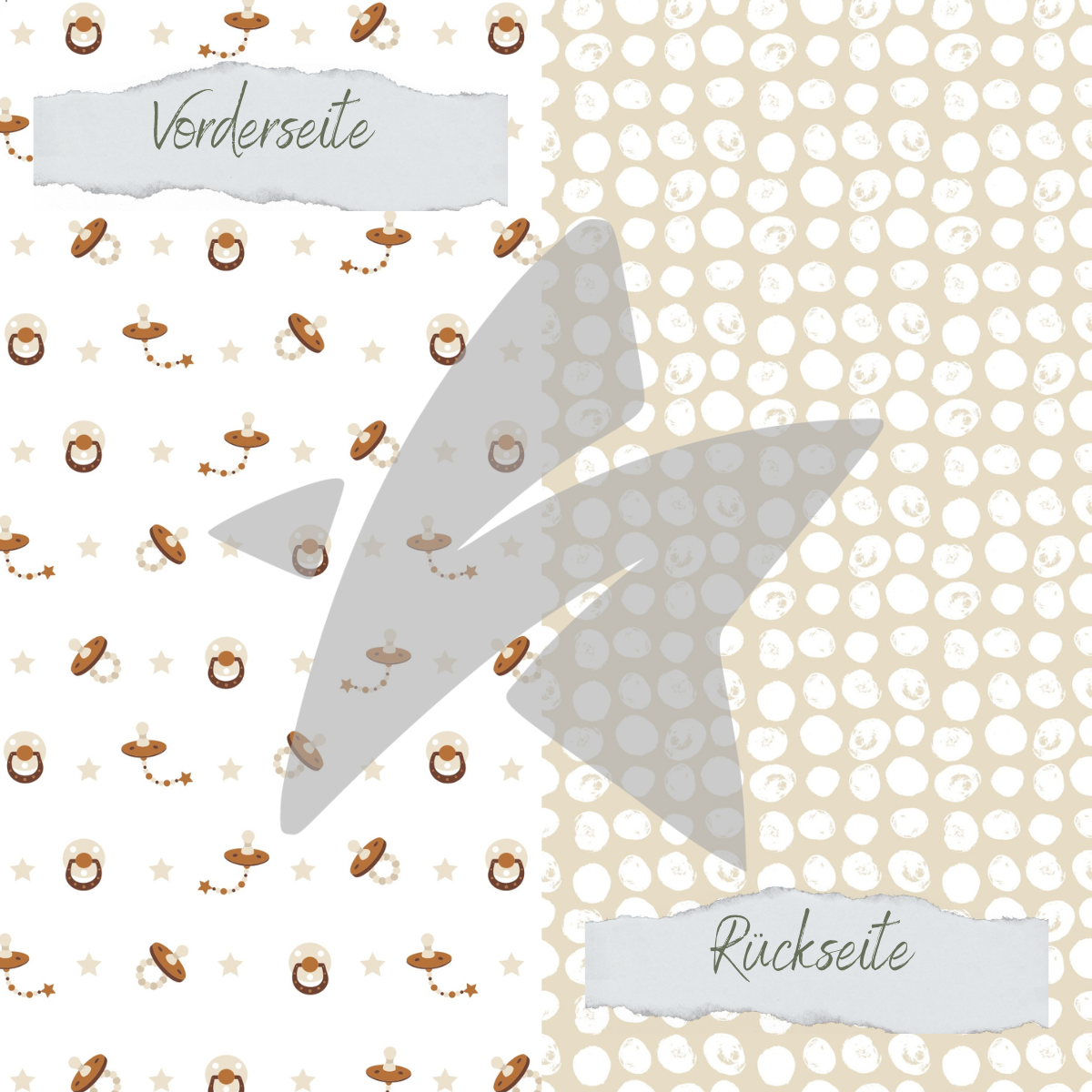 Design paper - Designline - Pacifier - Printed on both sides