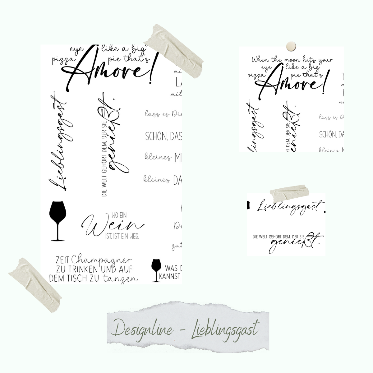 Stamp set - Designline - Lieblingsgast