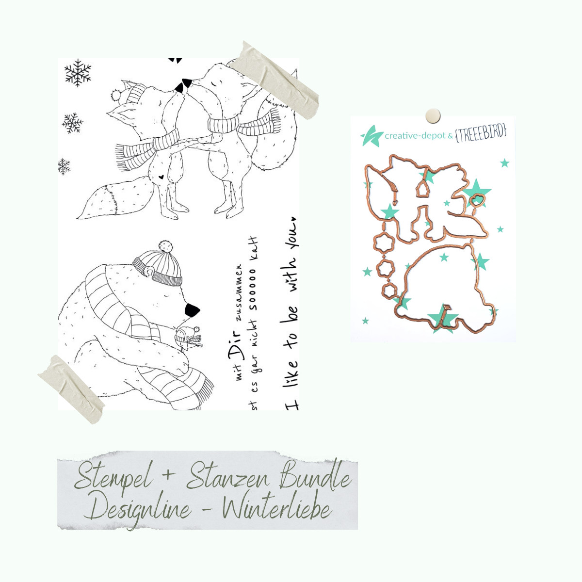 Bundle - Designline - Winterliebe - Stempelset & Stanzen