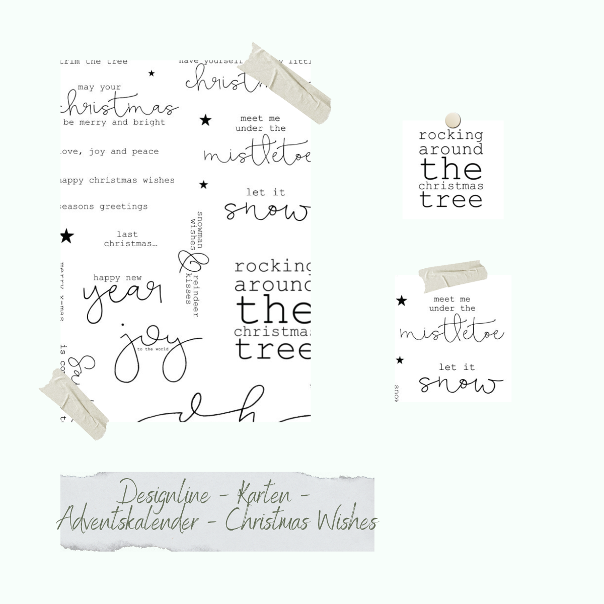 Stamp set - Designline - Karten - Adventskalender - Christmas Wishes