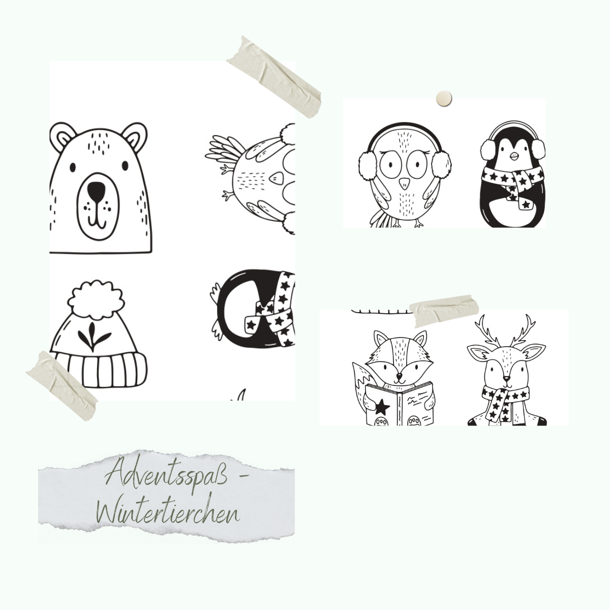 Stamp set - Adventsspaß - Wintertierchen