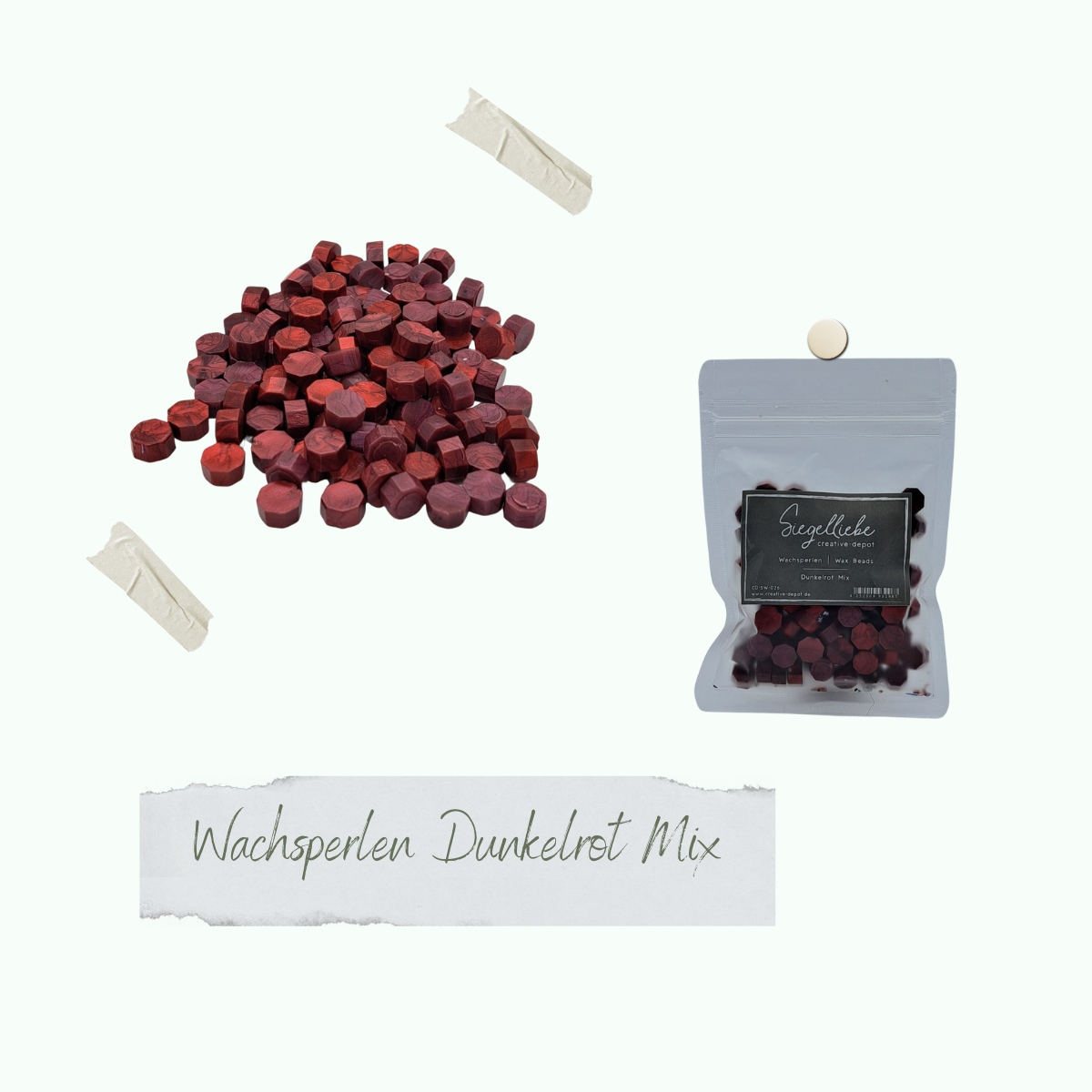 Wax beads - Dark red mix - Siegelliebe