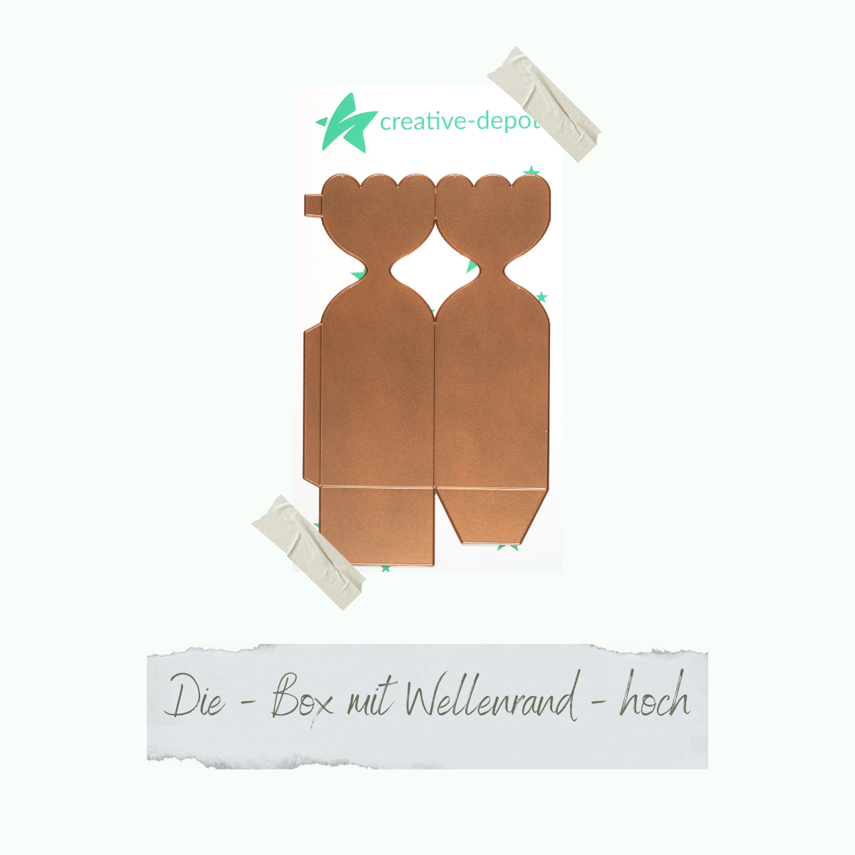 Die - Box mit Wellenrand - hoch