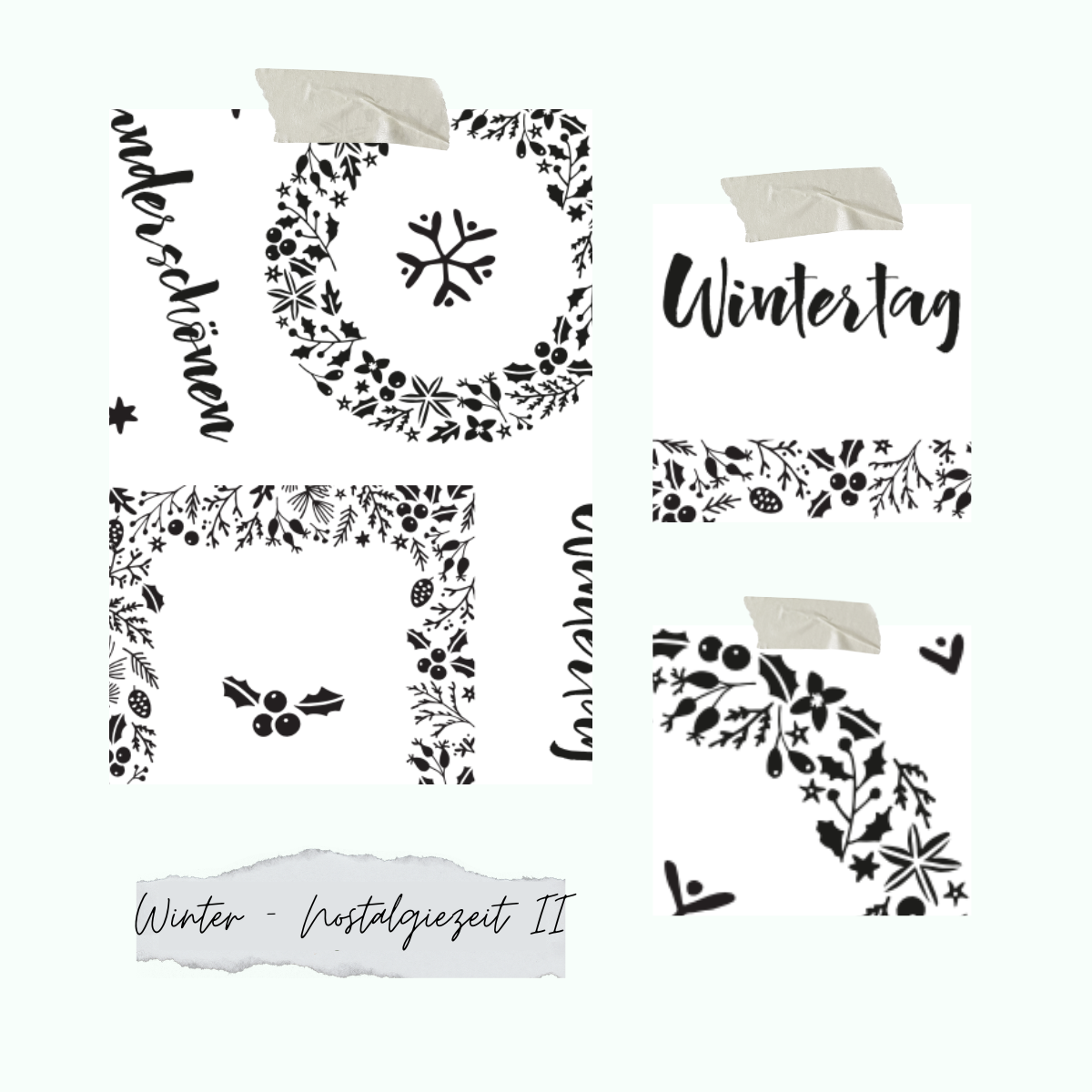 Stamp set - Winter - Nostalgiezeit II