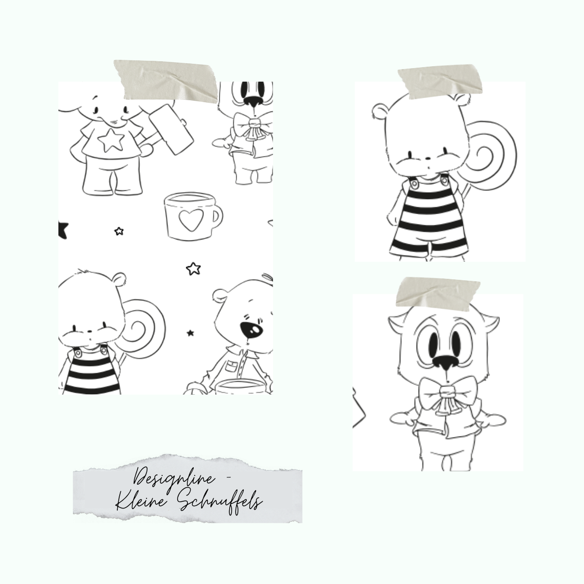 Stamp set - Designline - Kleine Schnuffels