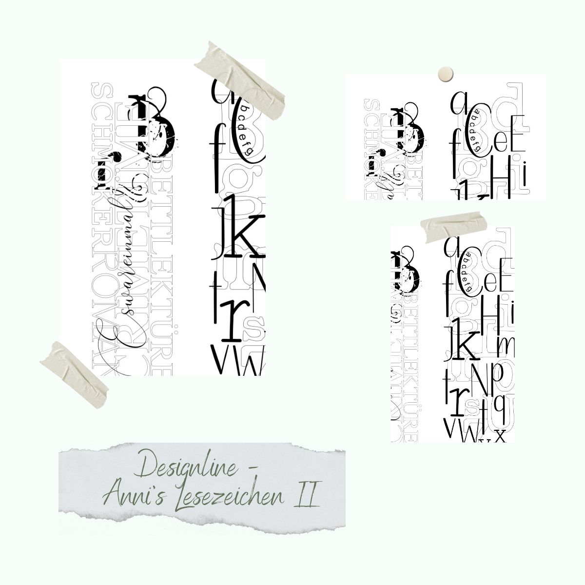 Stamp set - Designline - Anni's Lesezeichen II