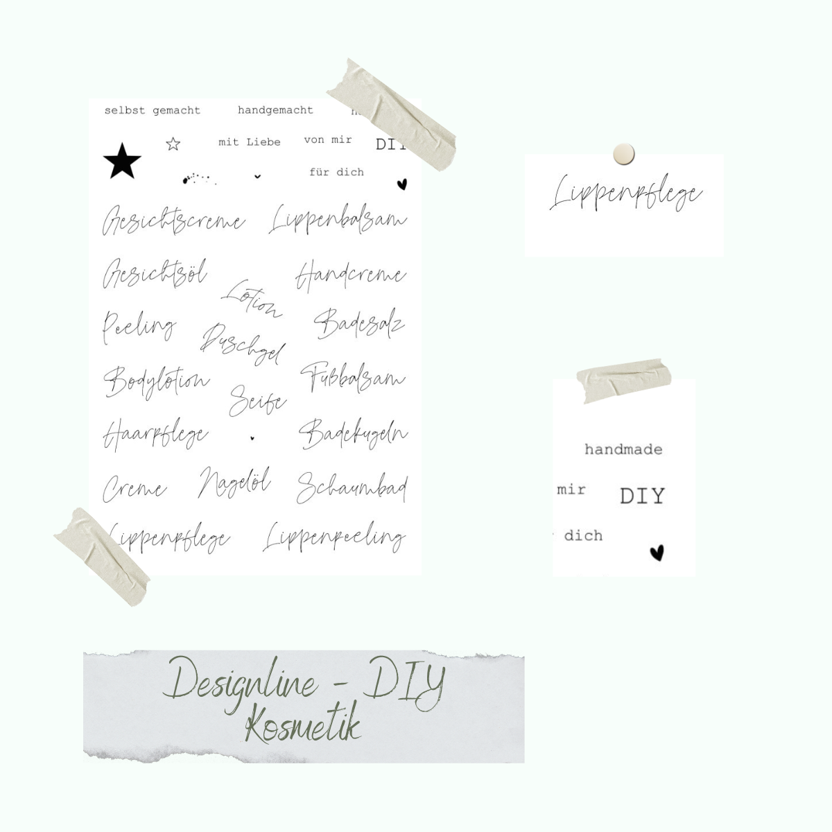 Stempelset - Designline - DIY-Kosmetik