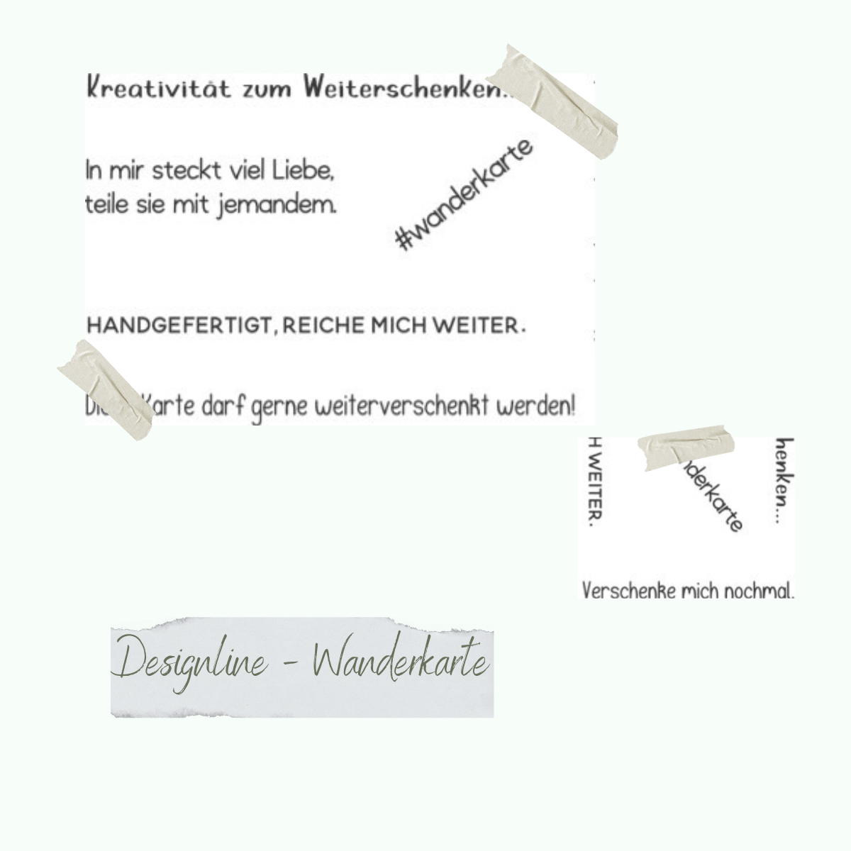 Stempelset - Designline - Wanderkarte