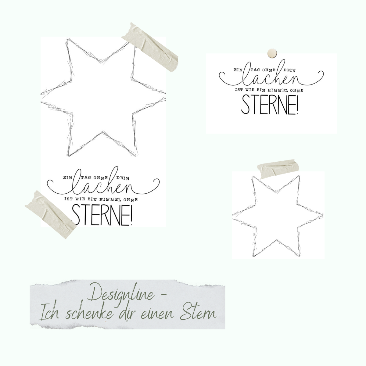 Stamp set - Designline - Ich schenke dir einen Stern