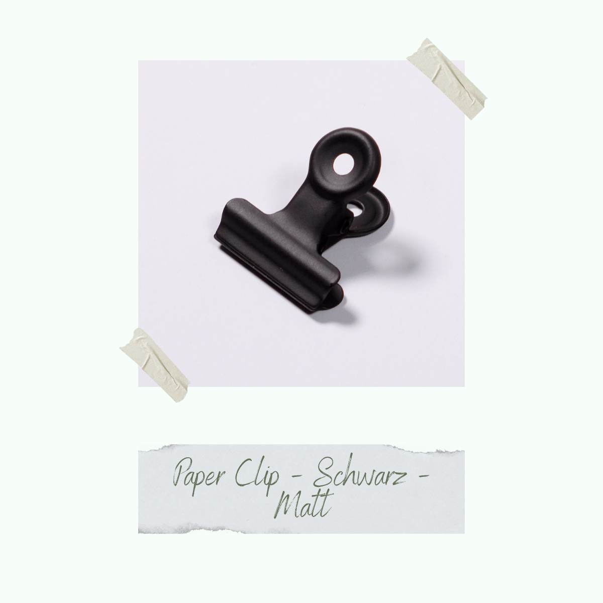 Paper Clip - Schwarz - Matt