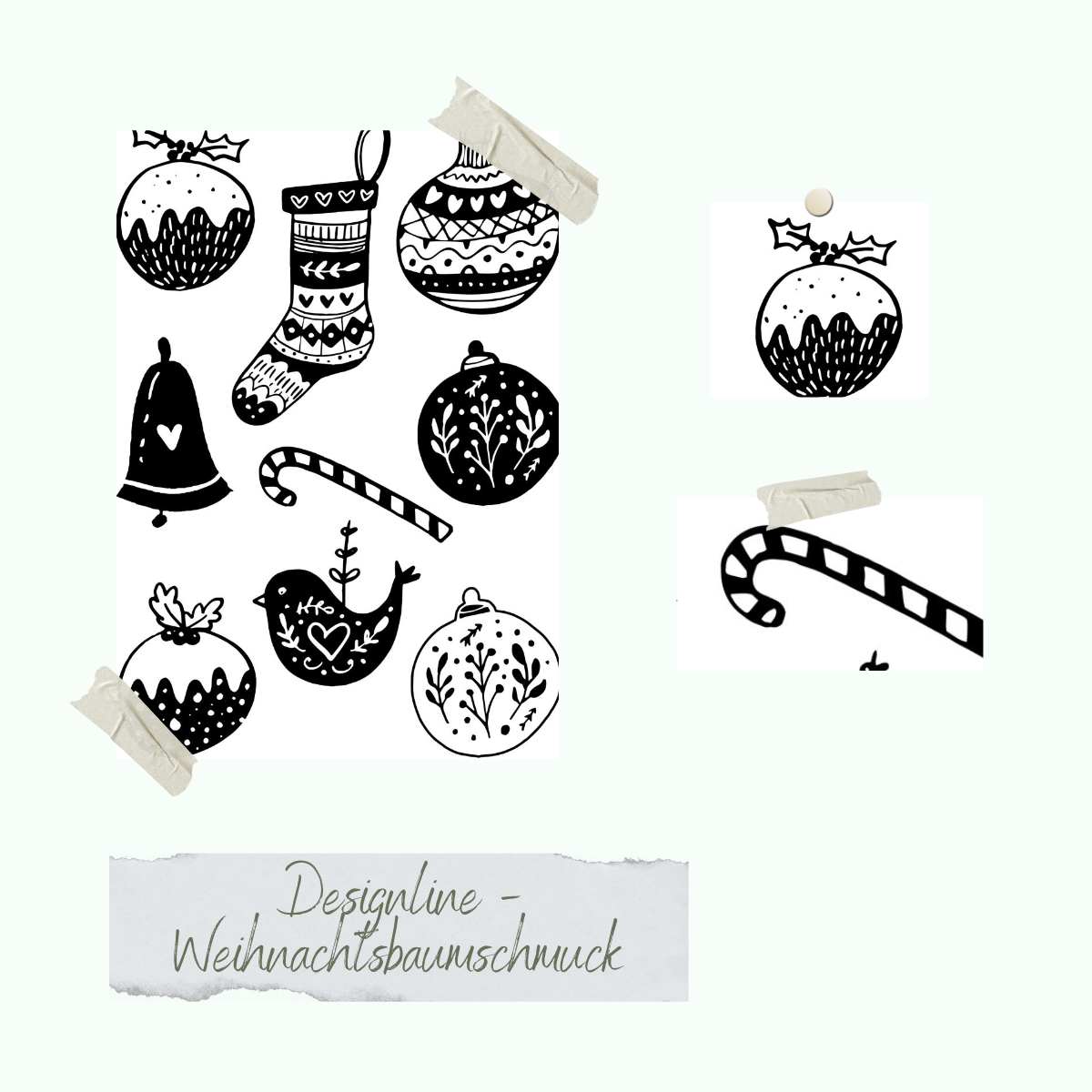 Stamp set - Designline - Weihnachtsbaumschmuck