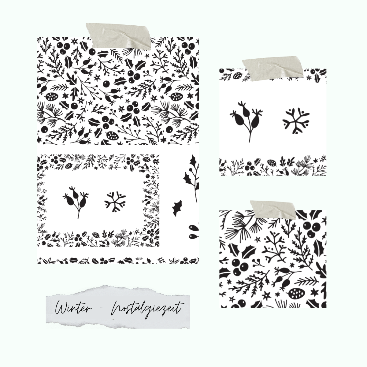 Stamp set - Winter - Nostalgiezeit