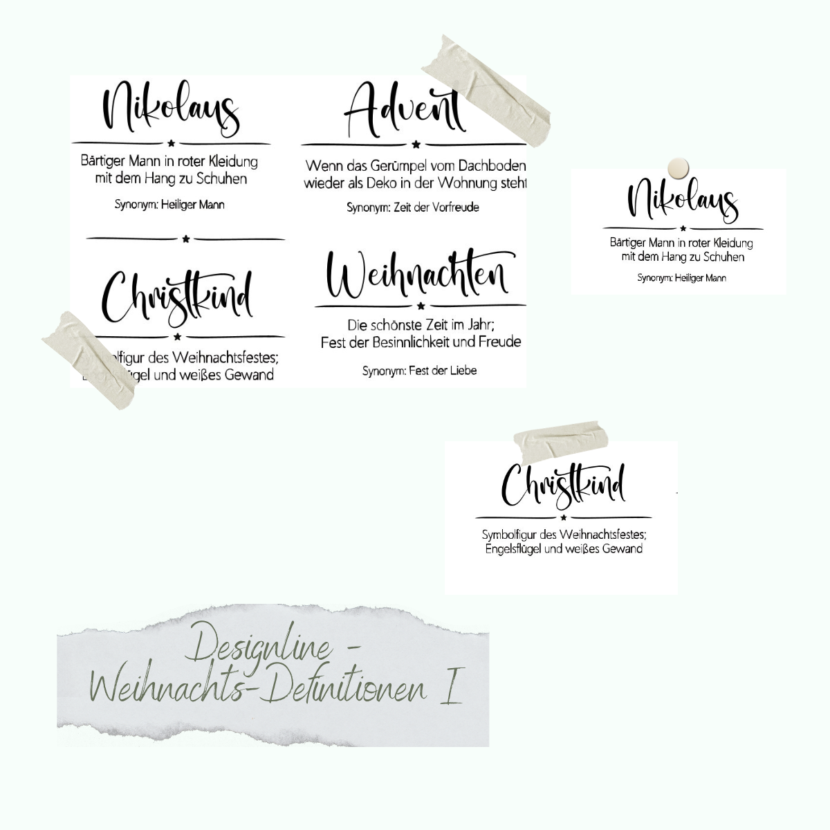 Stamp Set - Designline - Weihnachts-Definitionen I