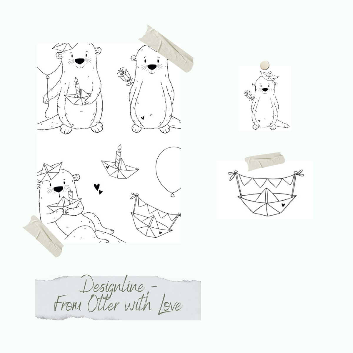 Stamp set - Designline - From Otter with Love